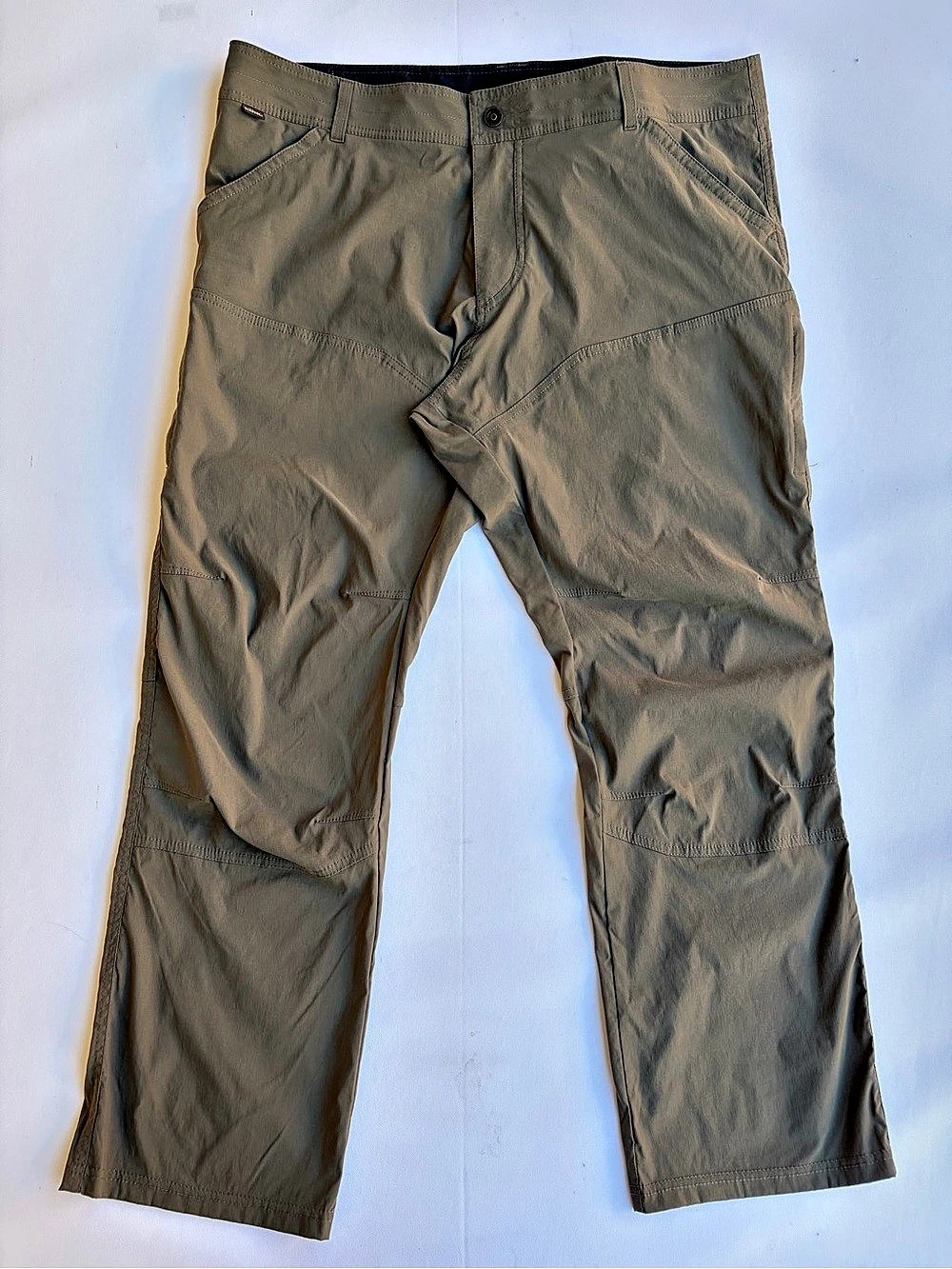 Kuhl Mens Performance Hiking Pants Size 42x30 Brown Cargo Trail Work